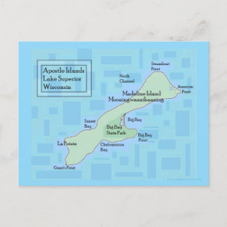 Cartão postal da Madeline Island, 2025