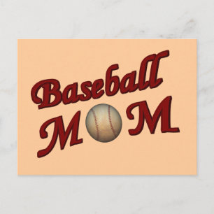 Cartão postal da mãe de baseball