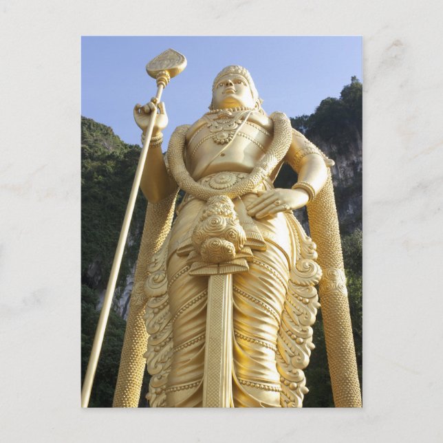 Cartão postal da Malásia em caverna de Batu (Frente)