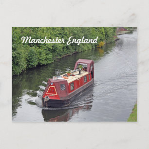cartão postal da manchester england (navio canal)