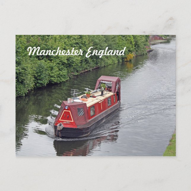 cartão postal da manchester england (navio canal) (Frente)