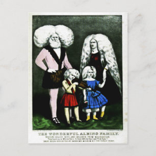 Cartão postal da maravilhosa família Albino