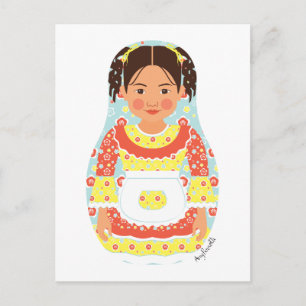 Cartão Postal da Matryoshka Chilena