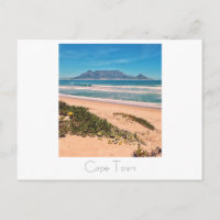 Cartão postal da Mesa de montanha da África do Sul