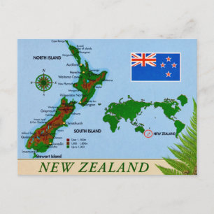 Cartão Postal da Nova Zelândia