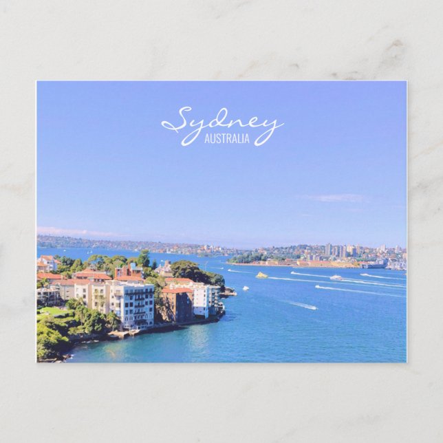 Cartão postal da Ópera Sydney Harbor (Frente)