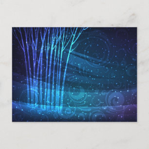 cartão postal da paisagem escura