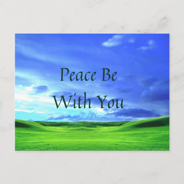 Cartão postal da Peace Be With You (Frente)