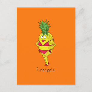 Cartão postal da pin-up da Fineapple abacaxi