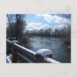 Cartão postal da ponte fluvial de Boise