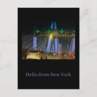 Cartão Postal da Ponte Iluminada de Nova York