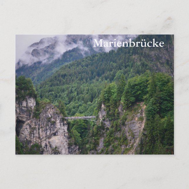 Cartão postal da ponte Marienbrücke (Frente)