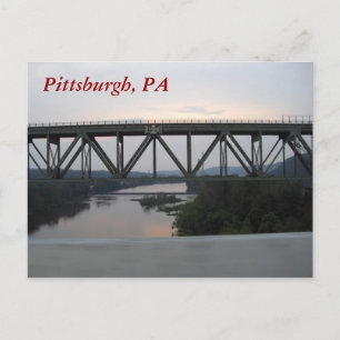 Cartão postal da Ponte Pittsburgh