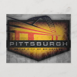 Cartão postal da Ponte Pittsburgh Fort Pitt