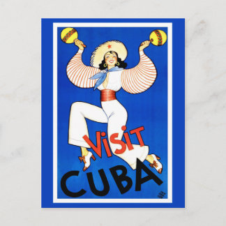 Cartão postal da Poster viagens vintage " Visite C