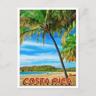 Cartão postal da praia da Costa Rica