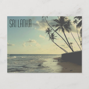 Cartão Postal da Praia das Tartarugas do Sri Lanka