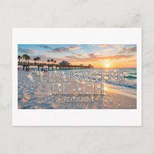 Cartão postal da Praia de Clearwater