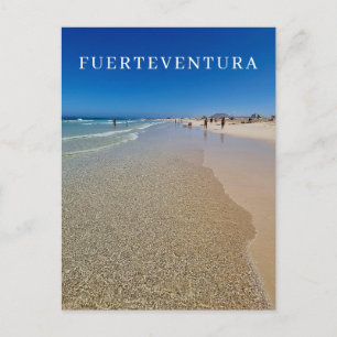 Cartão postal da praia de Fuerteventura