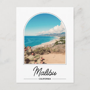 Cartão Postal da Praia de Malibu na Califórnia