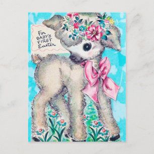 Cartão postal da primeira Páscoa do Bebê