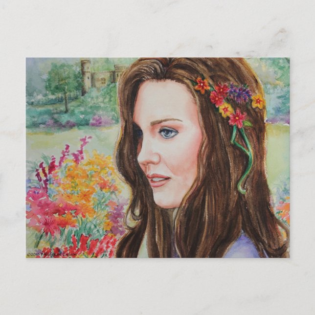 Cartão Postal da Princesa PMACarlson Kate (Frente)