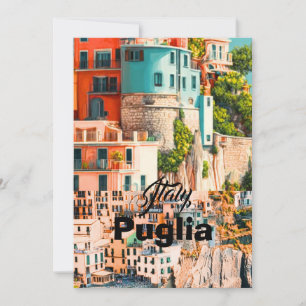Cartão postal da Puglia Itália, Cartão postal de v