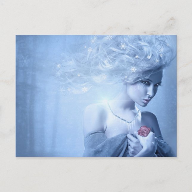 Cartão Postal da Rainha da Neve (Frente)