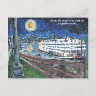 Cartão postal da Rainha de Starry Night Mississipp