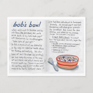 Cartão postal da receita do Bobs Bowl