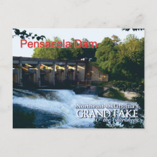 Cartão postal da represa de Pensacola...Grand Lake