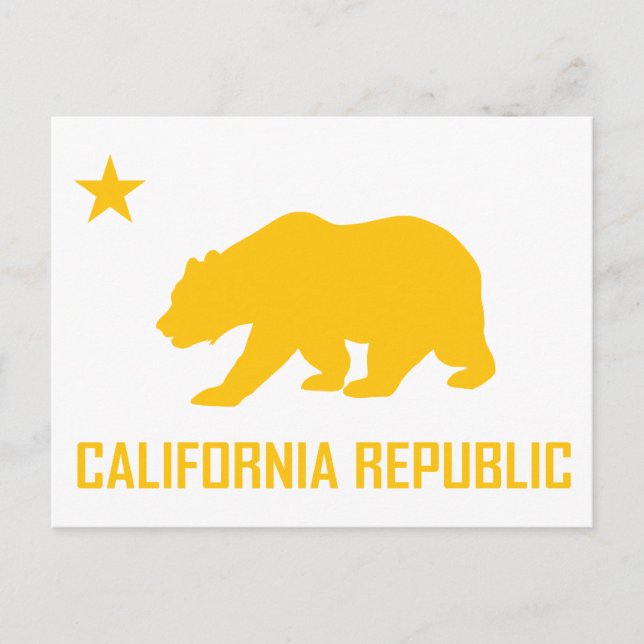 Cartão postal da República da Califórnia (Frente)
