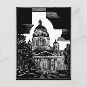 Cartão postal da rua da Catedral de Isaac, ETERSB