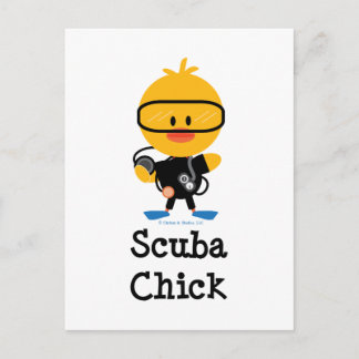 Cartão Postal da Scuba Chick