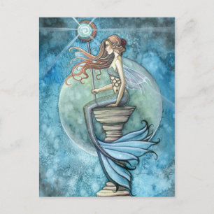 Cartão Postal da Sereia da Lua de Jade