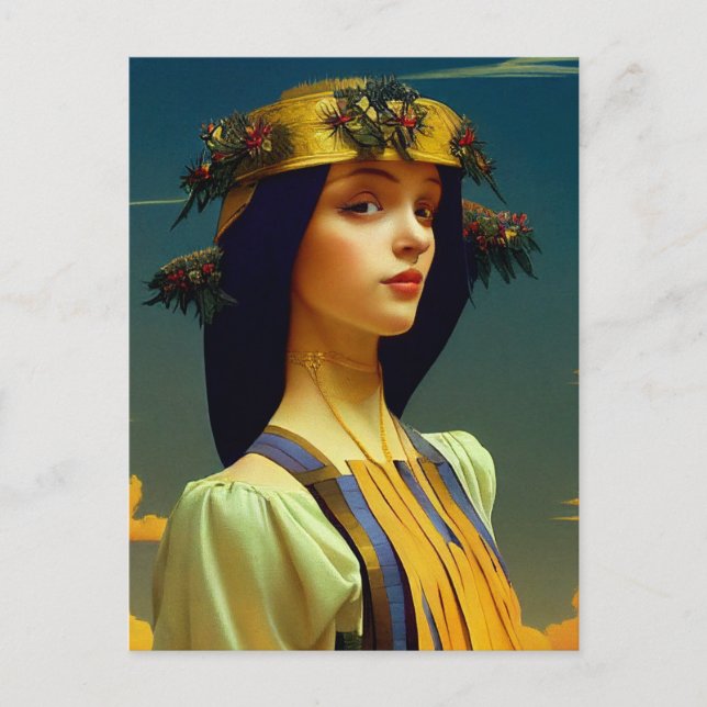 Cartão postal da série princesa nº 1 (Frente)