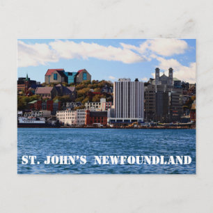 Cartão postal da silhueta de St. John’s Terra Nova