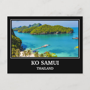 Cartão postal da Tailândia Ko Samui