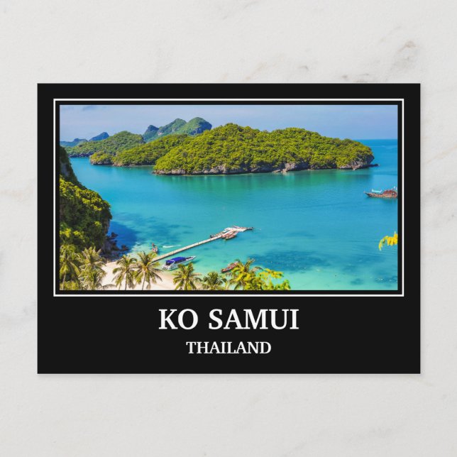 Cartão postal da Tailândia Ko Samui (Frente)