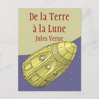 Cartão Postal Da Terra à Lua - Jules Verne