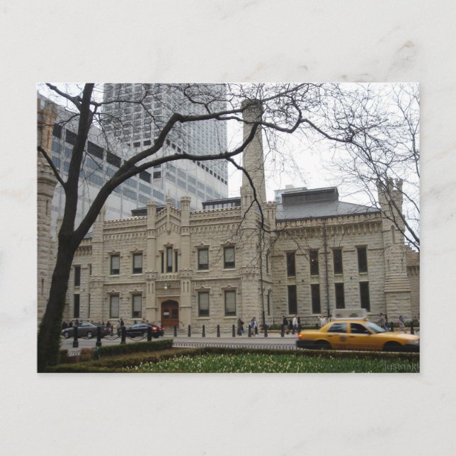 cartão postal da torre de água antiga (Frente)