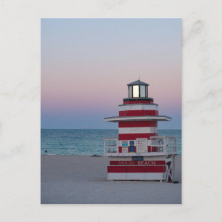 Cartão postal da torre de vigia de Miami Beach