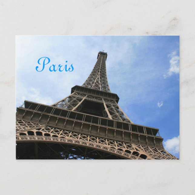 Cartão postal da torre Eiffel (Frente)