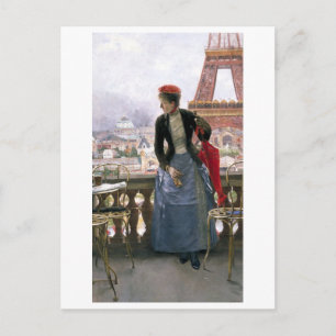 Cartão postal da Torre Eiffel