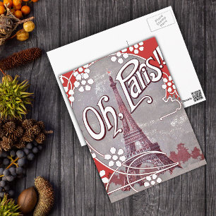 Cartão Postal da Torre Eiffel de Paris