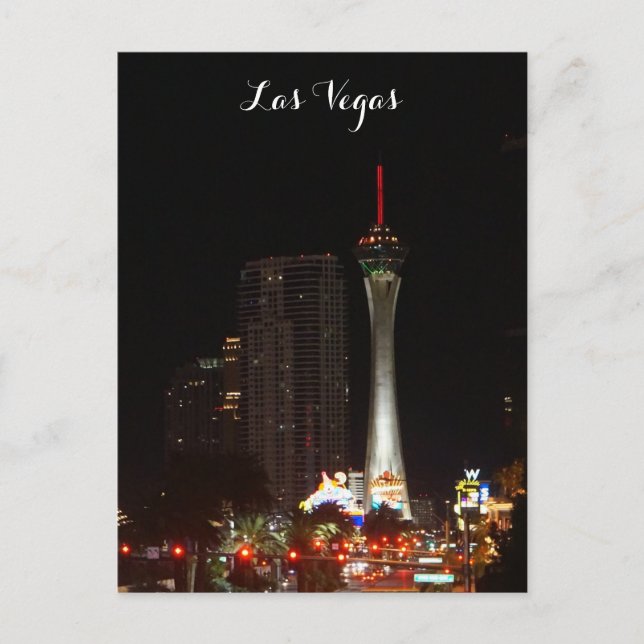 Cartão postal da Torre Estratosfera Las Vegas (Frente)