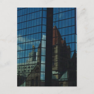 Cartão postal da Trindade Church/John Hancock Tow