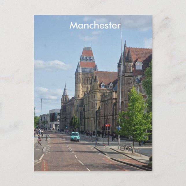 Cartão postal da Universidade de Manchester (Frente)