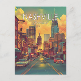 Cartão postal da Viagens vintage do Tennessee Nash