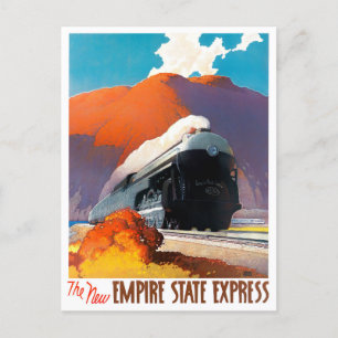 Cartão postal da viagens vintage Empire State Expr